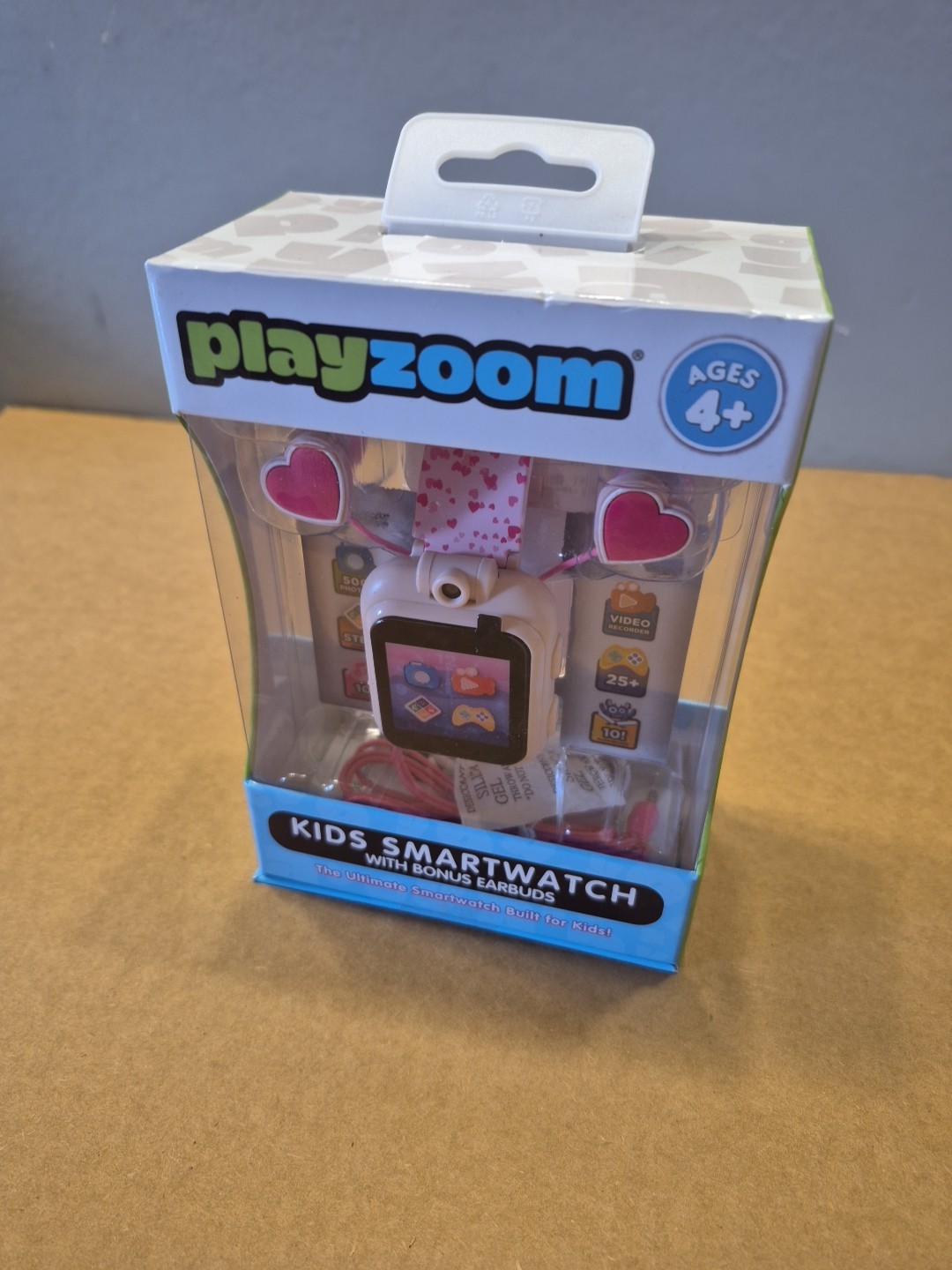 PlayZoom Kids Girls Pink Smartwatch Ages 4+ 25 Games 10 Audiobooks New