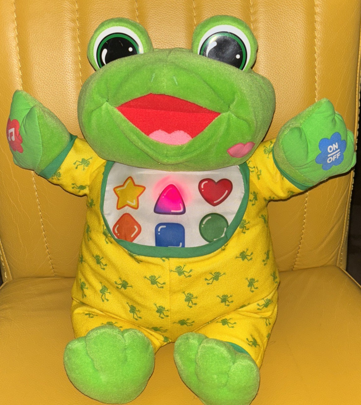 Vintage 1999 Hug & Learn Baby Tad Leapfrog Leap Frog Interactive Music Lights