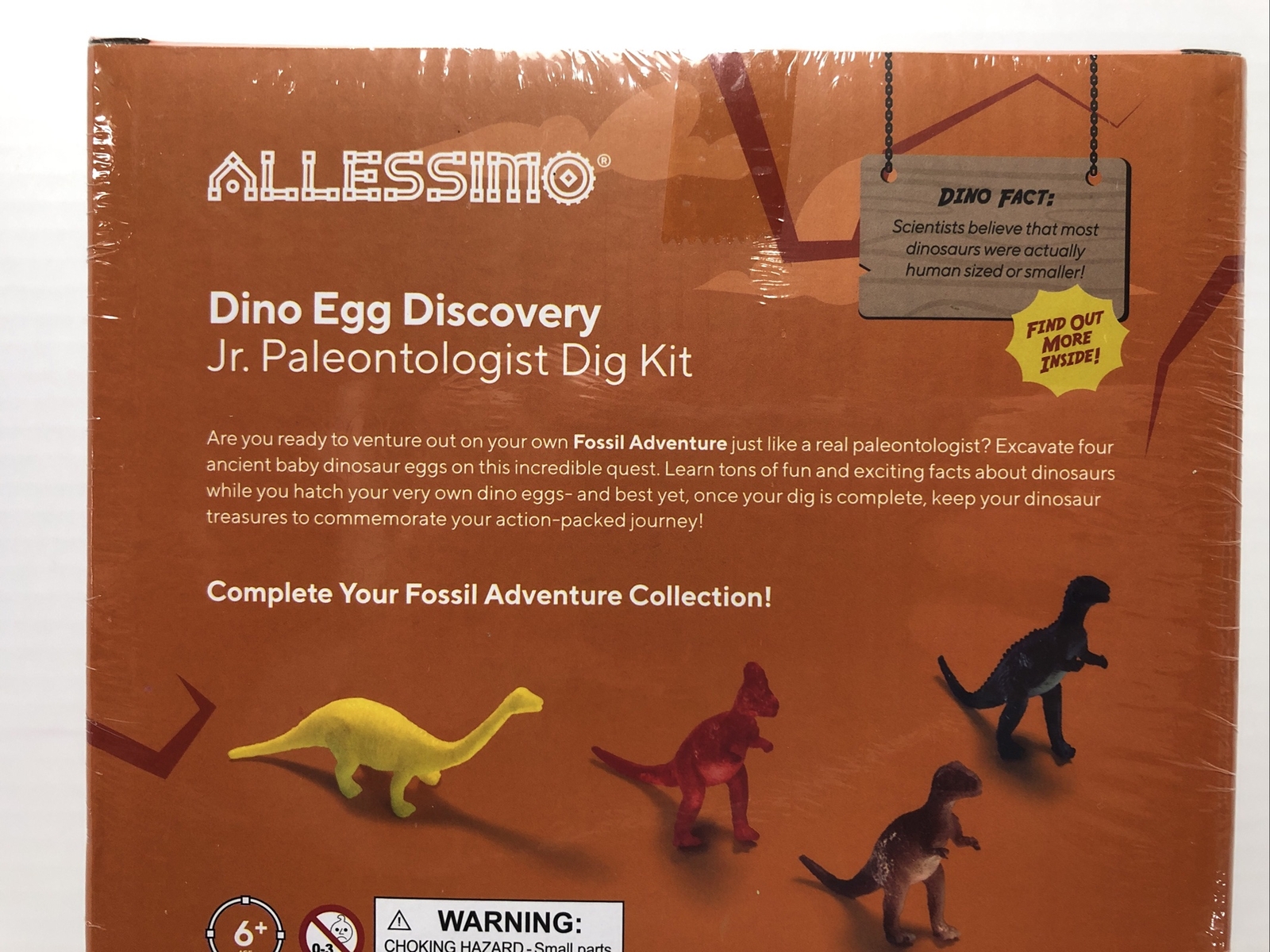 Dino Egg Discovery Dig Kit with 4 Hatching Eggs 3 Tools Jr. Paleontologist