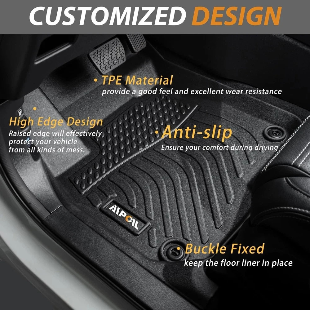 AIPOIL® Floor Mats for 2020-2024 2025 Lincoln Aviator 6 Seats Fits 1st & 2nd &