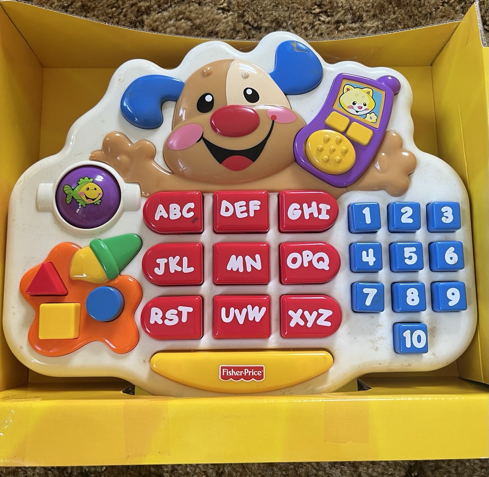 Fisher Price Computer Learning System 9- 36 Months ABC Laugh Smile Learn LikeNew