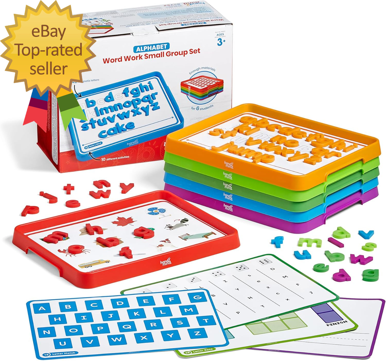 Alphabet Word Work Small Group Set, Lowercase Magnetic Letters, Magnetic Letter