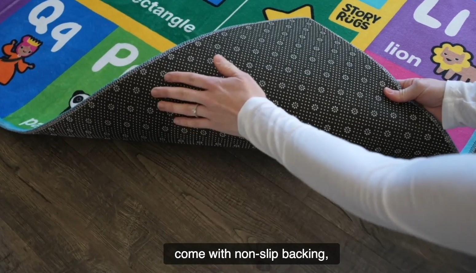 Story Rug 78″ X 58″ Child’s Play Rug with Story Book