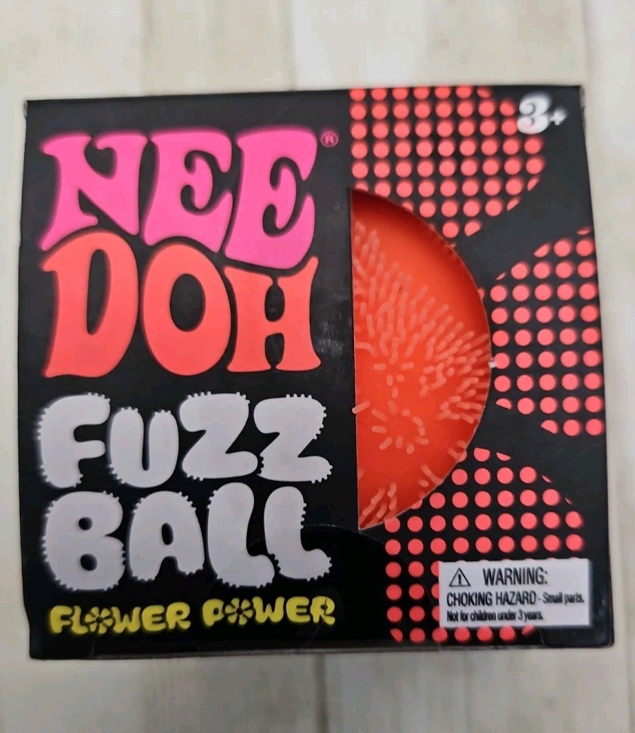 New Sealed Nee Doh Fuzz Ball Flower Power Orange Rare Viral TikTok Sold Out