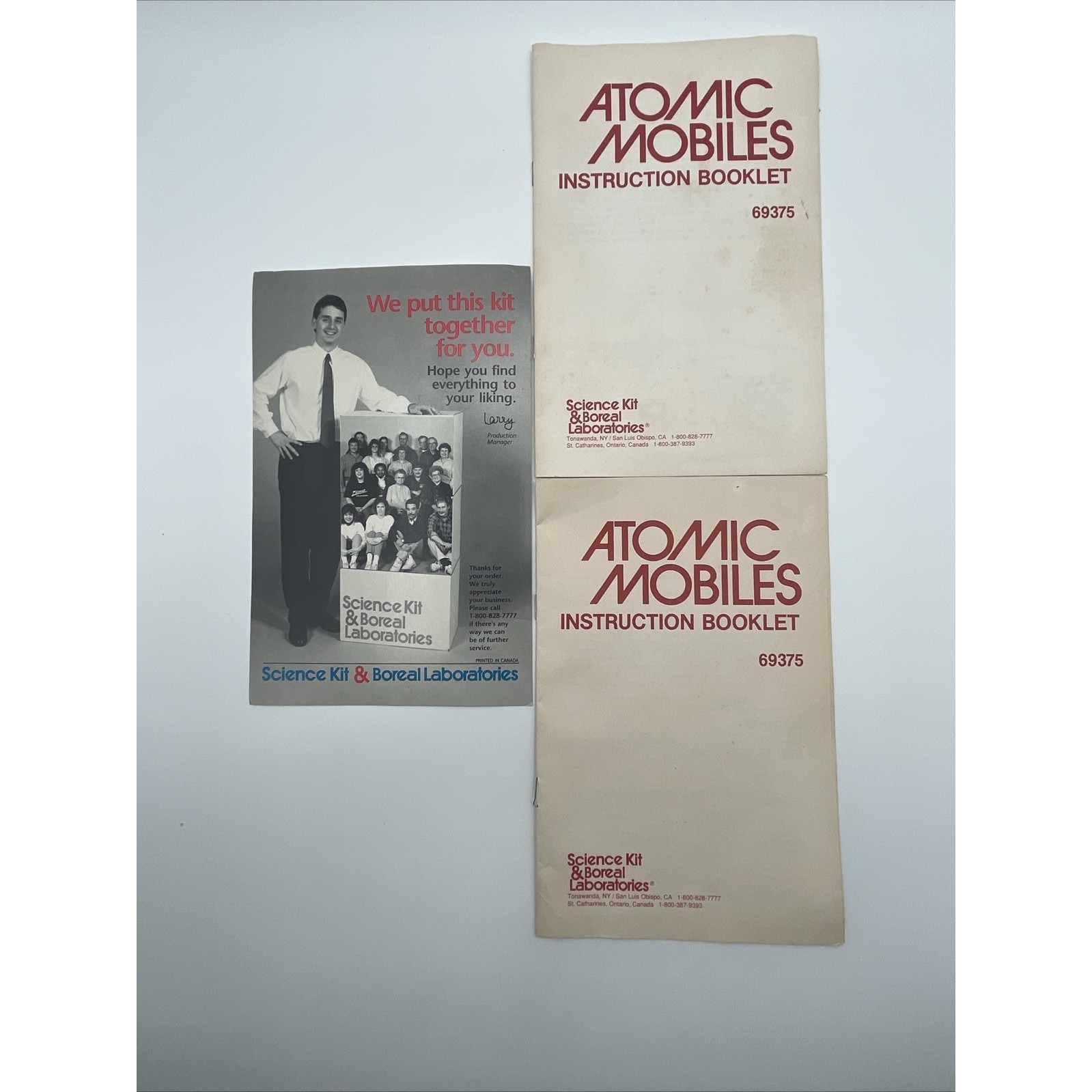 Vintage Science Kit Boreal Laboratories Atomic Mobiles 69375 Chemistry Model Set