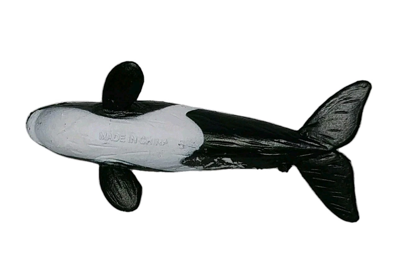 Learning Resources KILLER WHALE Orca Ocean Sea Animal Toy Figure Cake Topper