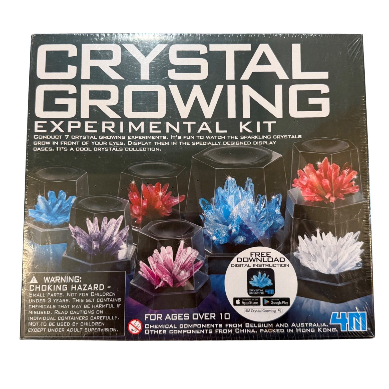 4M Crystal Growing Experimental Kit Unisex OS Multicolor STEM Science Gift Toy