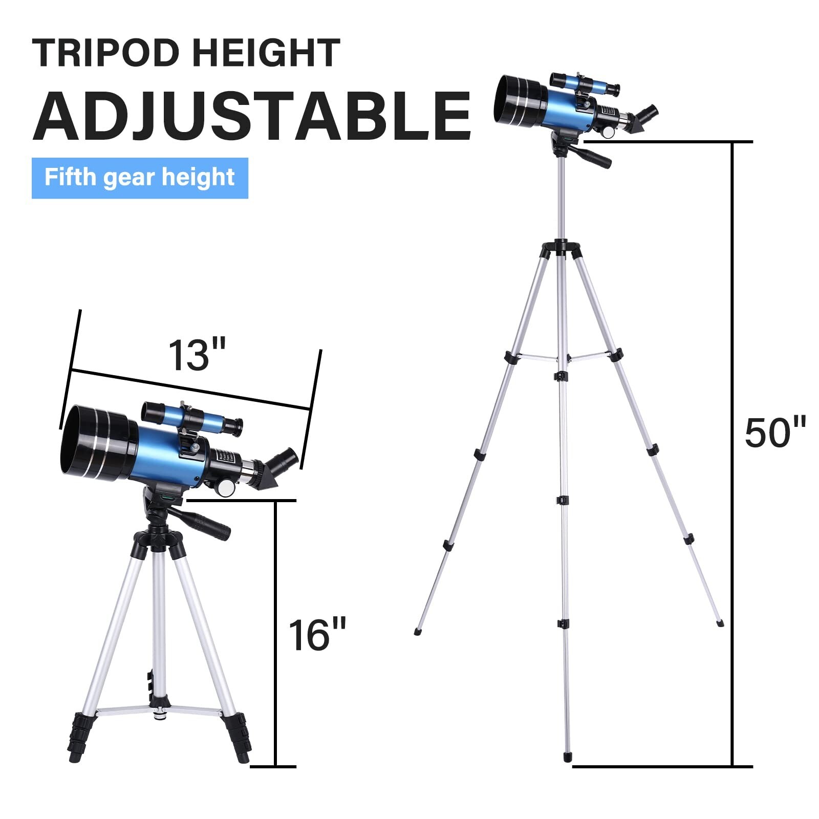 Professional Astronomical Telescope with High Tripod Lunar Mirror HD Viewing
