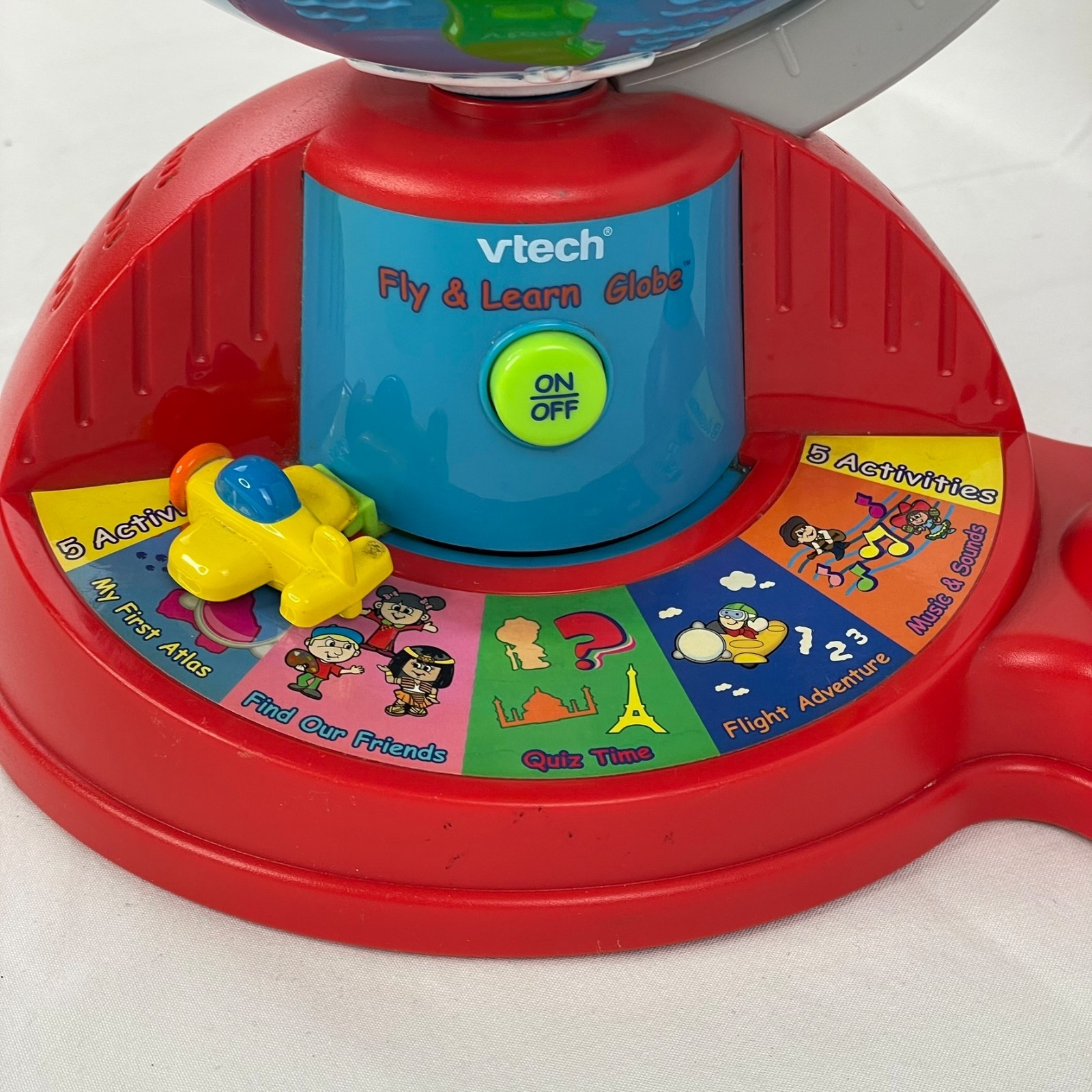 Vtech Kids Toy Fly & Learn Globe Educational Interactive Learning Game Vintage