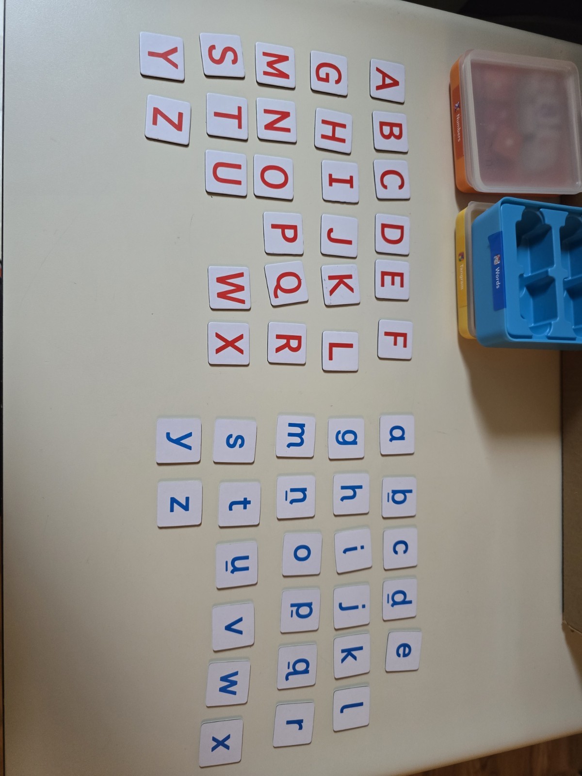 OSMO Kit Education Learning Tangrams, Numbers & Words Stackable Game Boxes As Is