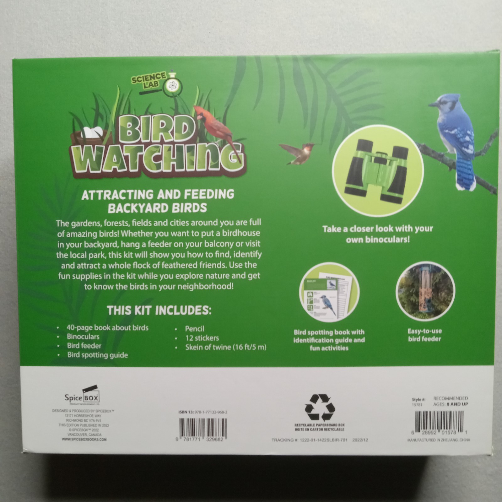 SpiceBox Science Lab Bird Watching Kit: Explore, Learn, and Observe Birds