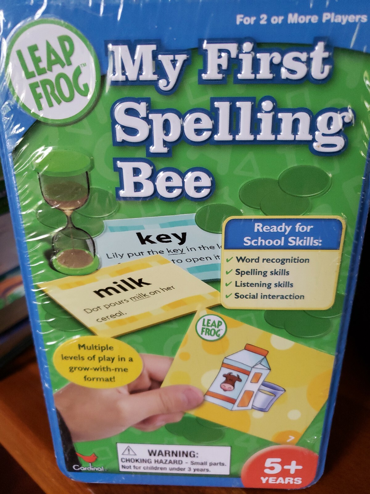 Leap Frog My First Spelling Bee Card Game In Tin 5+ Yrs And Up