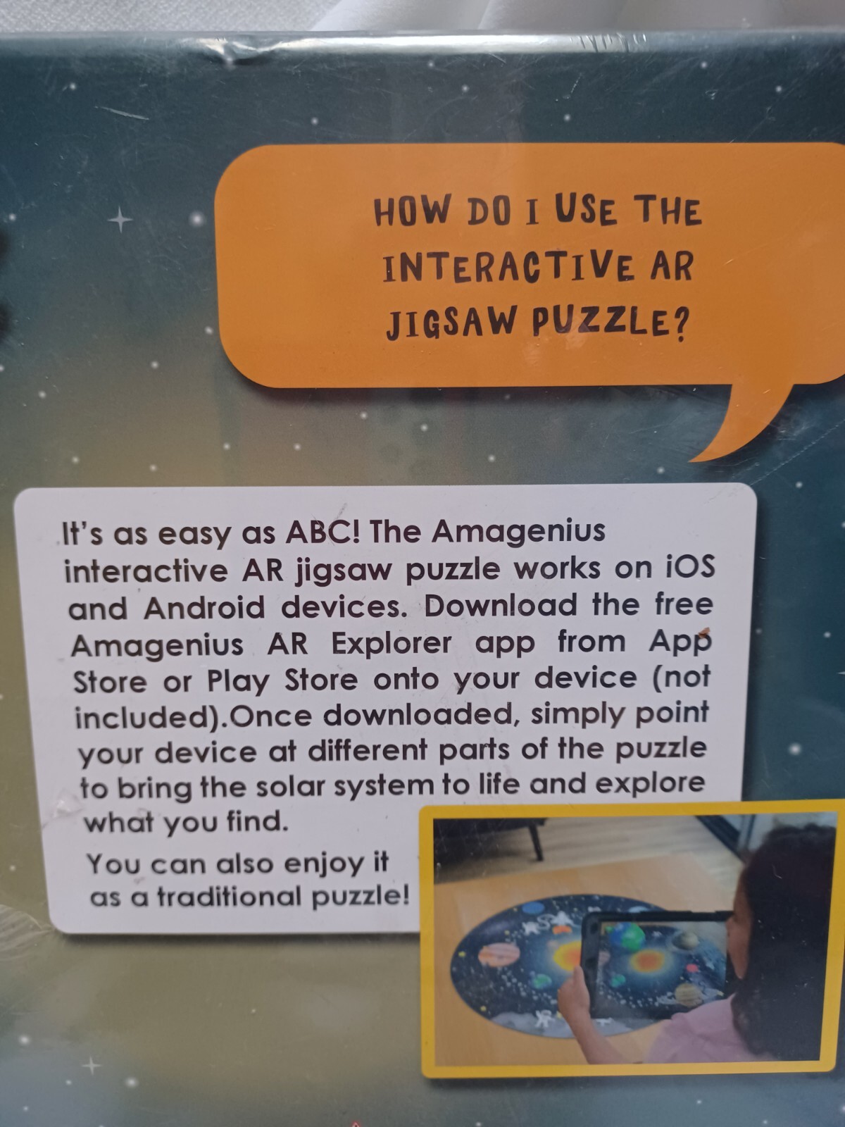 50pcs Solar System Adventure Interactive Puzzle Amagenius Explore With AR Sealed