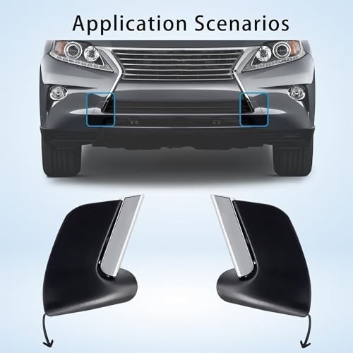 Left & Right Front Bumper Trim and Lower Towing Fits For Lexus RX350 / RX450H