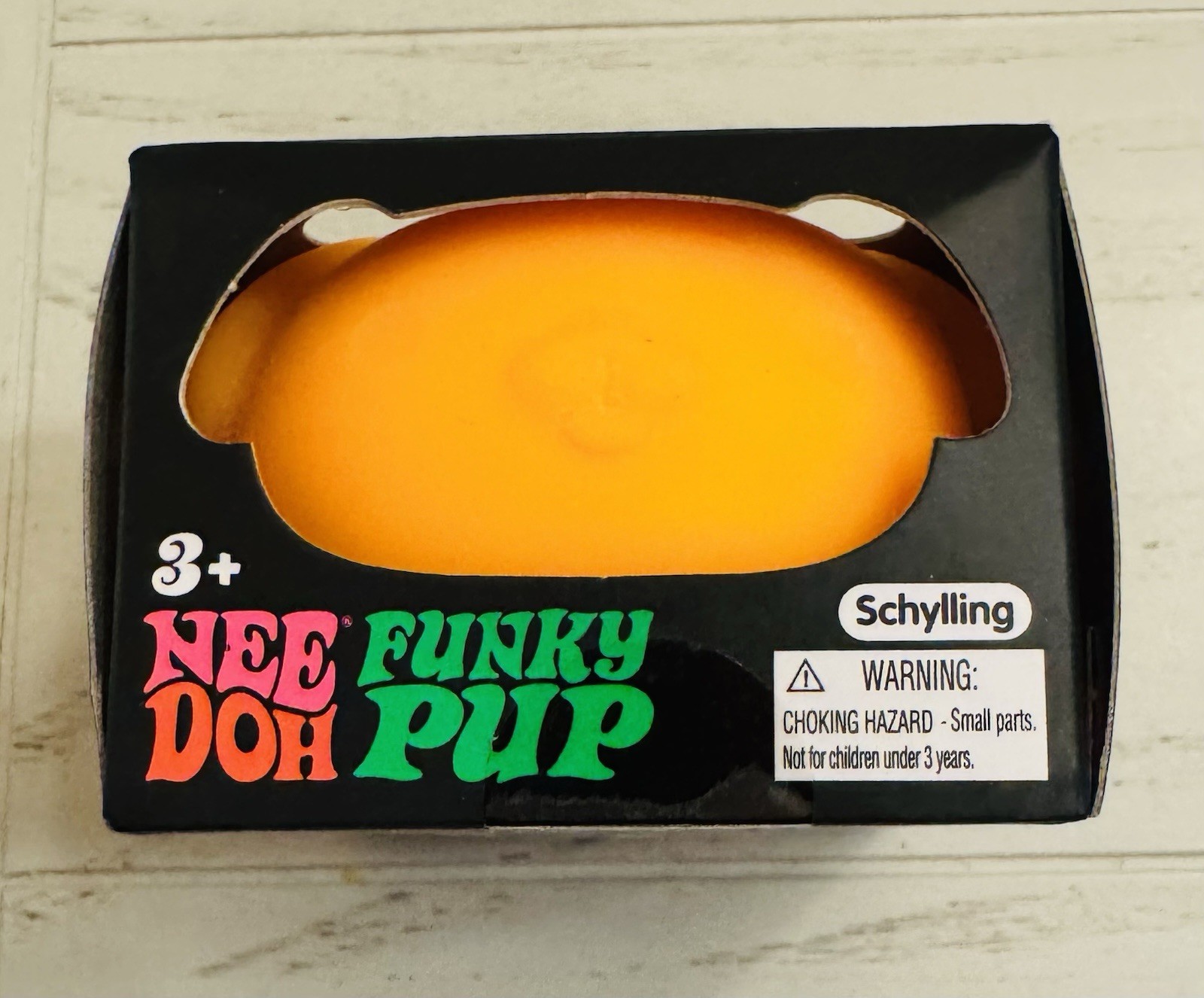 NIB Sealed Needoh Funky Pup Orange – Squishy Stress Relief Toy Schylling