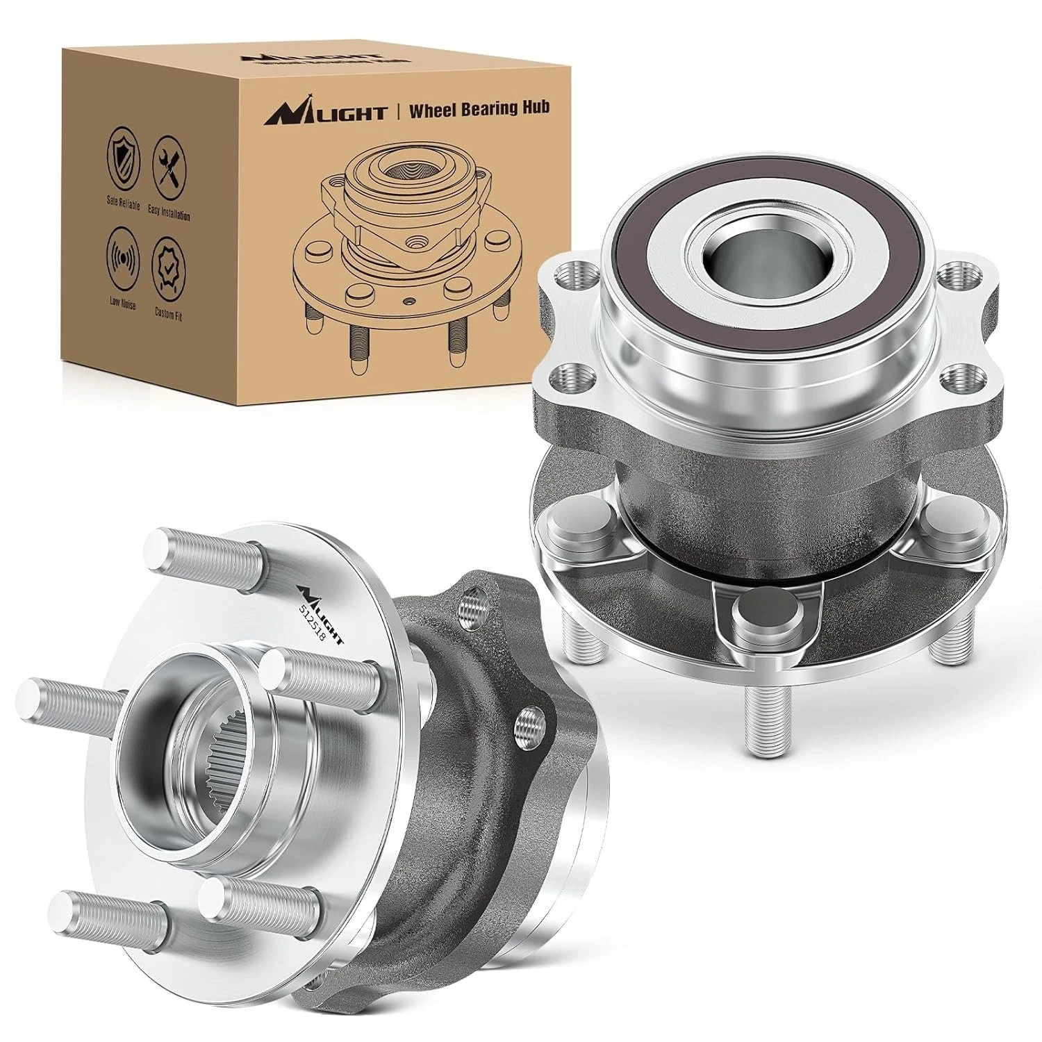 Nilight Rear Wheel Bearing and Hub Assembly for Subaru Forester 2014 2015 2016