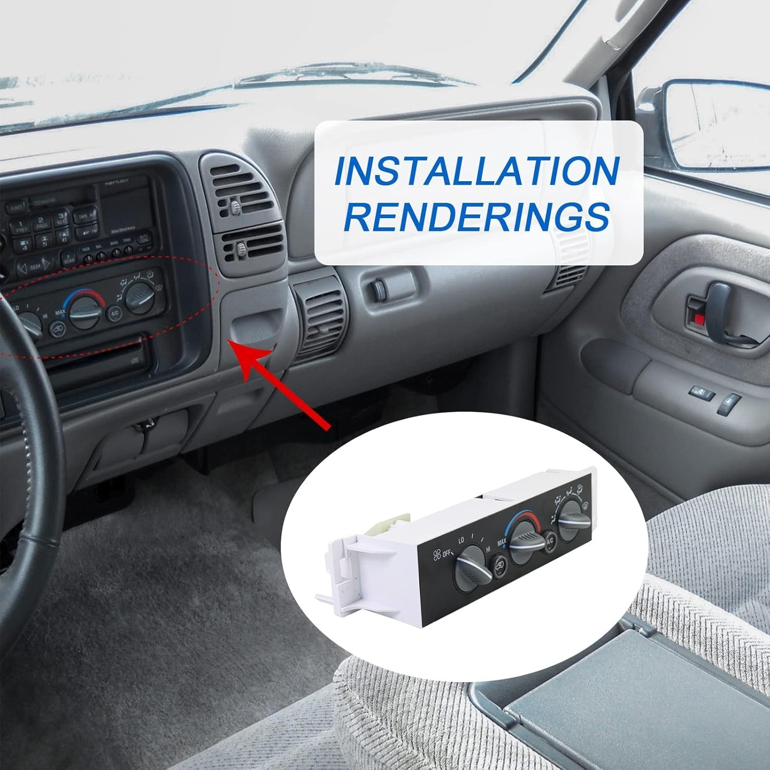 AC Heater Panel Climate Control Module Switch for Chevy GMC C1500 C2500 C3500