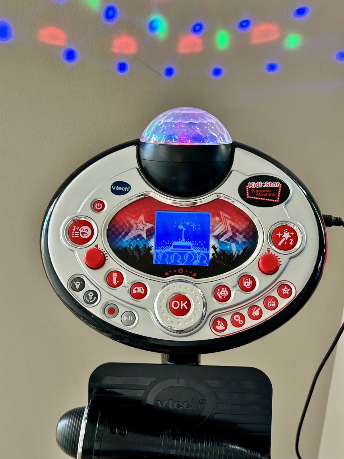Vtech Kidi Superstar Karaoke Machine – Tested And Works Black/Red