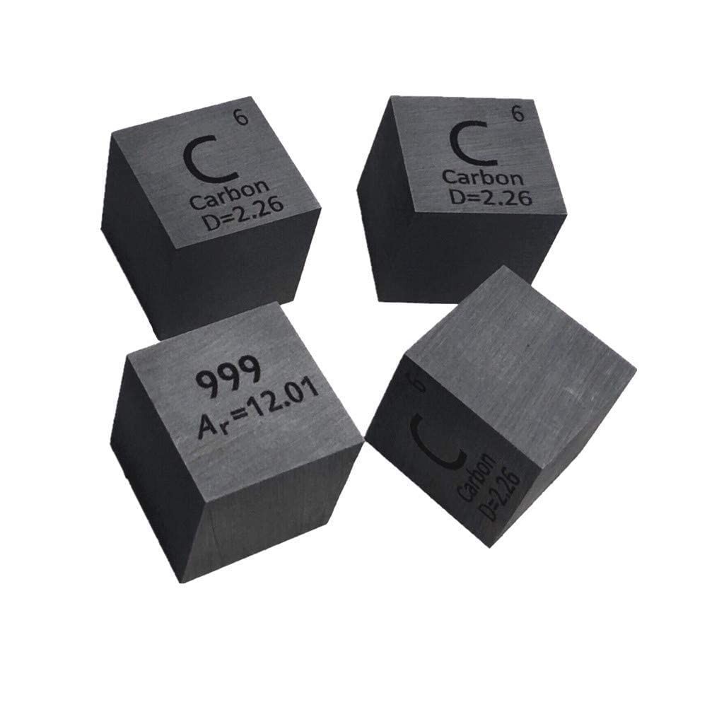 0.39″ Element Cube Set 10mm Density Cubes Copper Iron Bismuth Titanium for Pe…