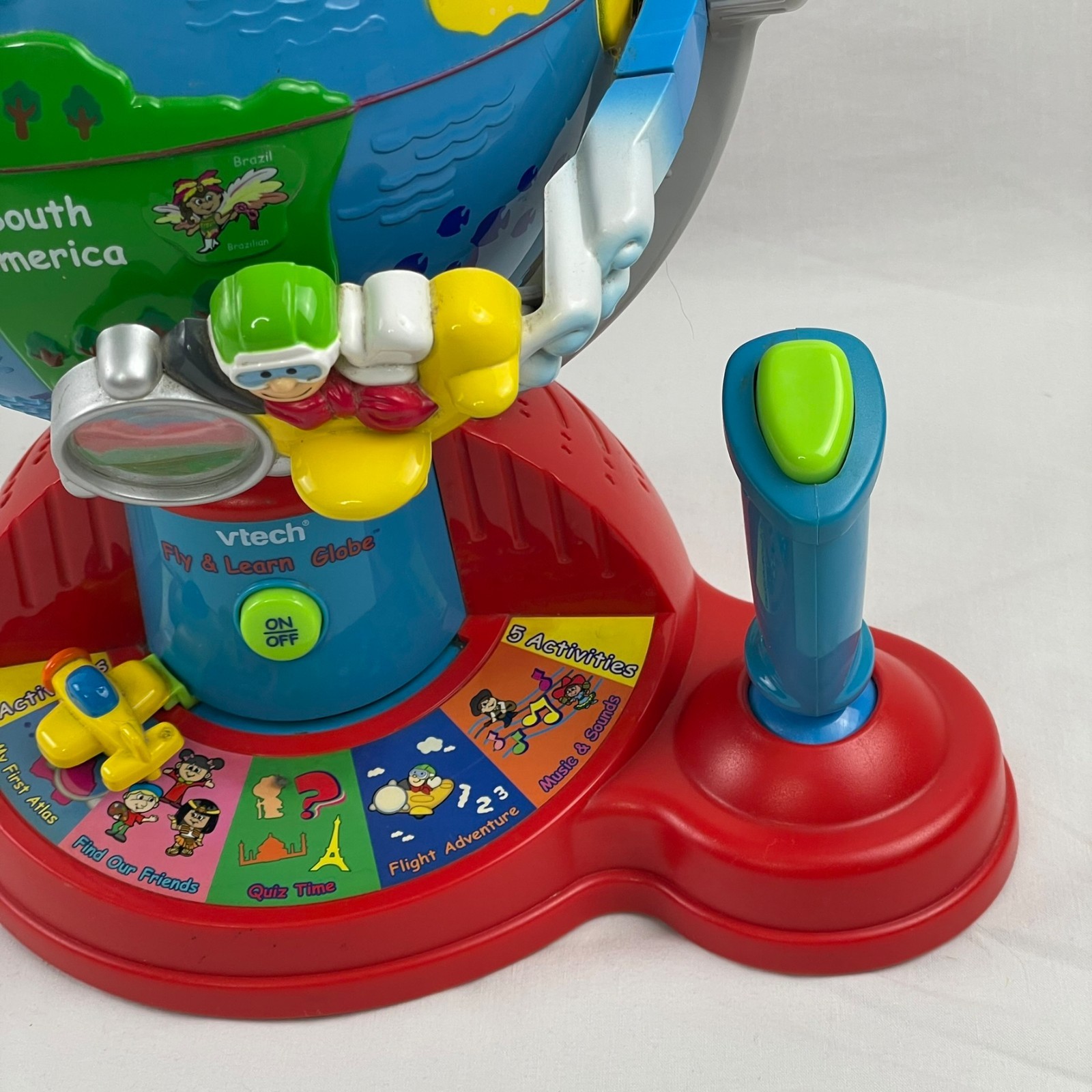 Vtech Kids Toy Fly & Learn Globe Educational Interactive Learning Game Vintage