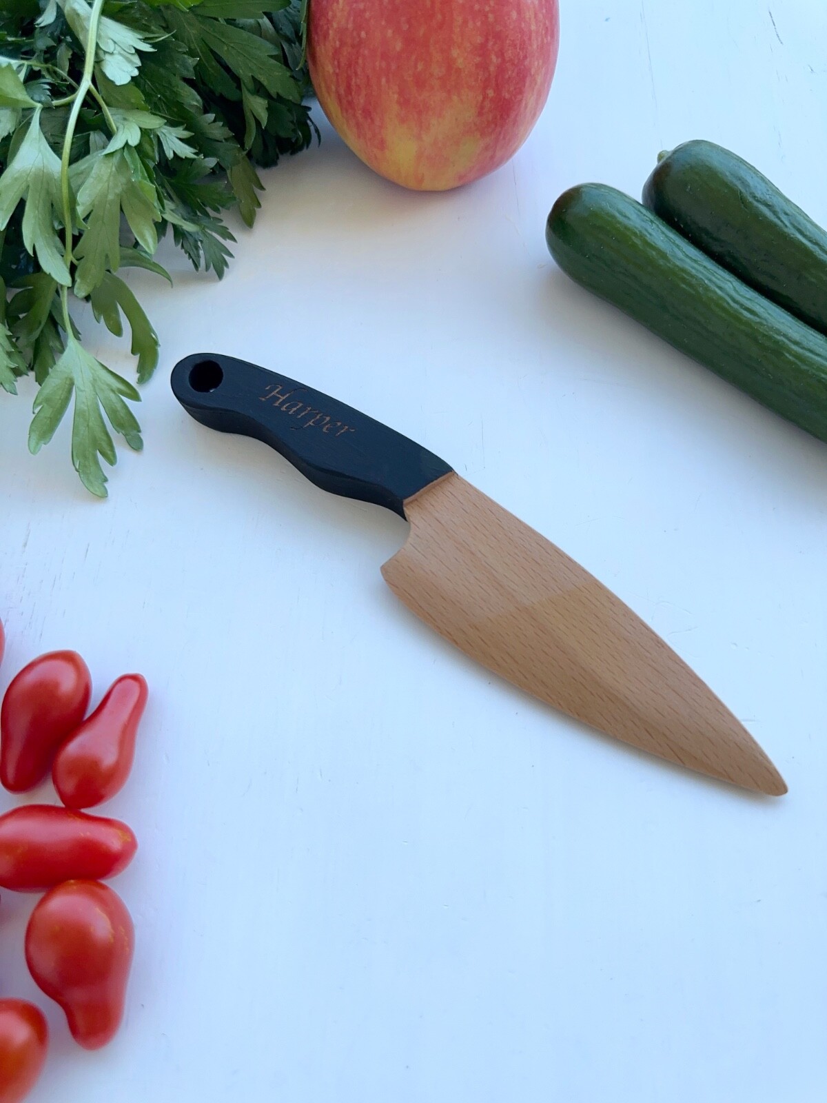 Personalized Montessori Knife for Kids, Wooden Toddler Knife, Educational Toy