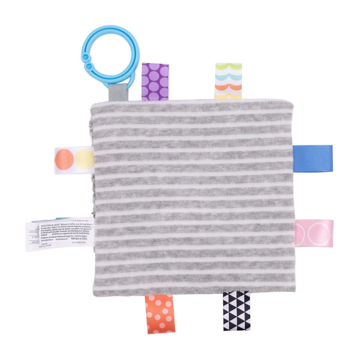 Taggies Crinkle Me Baby Toy, 6.5×6.5 Inch (Pack of 1), Heather Toy