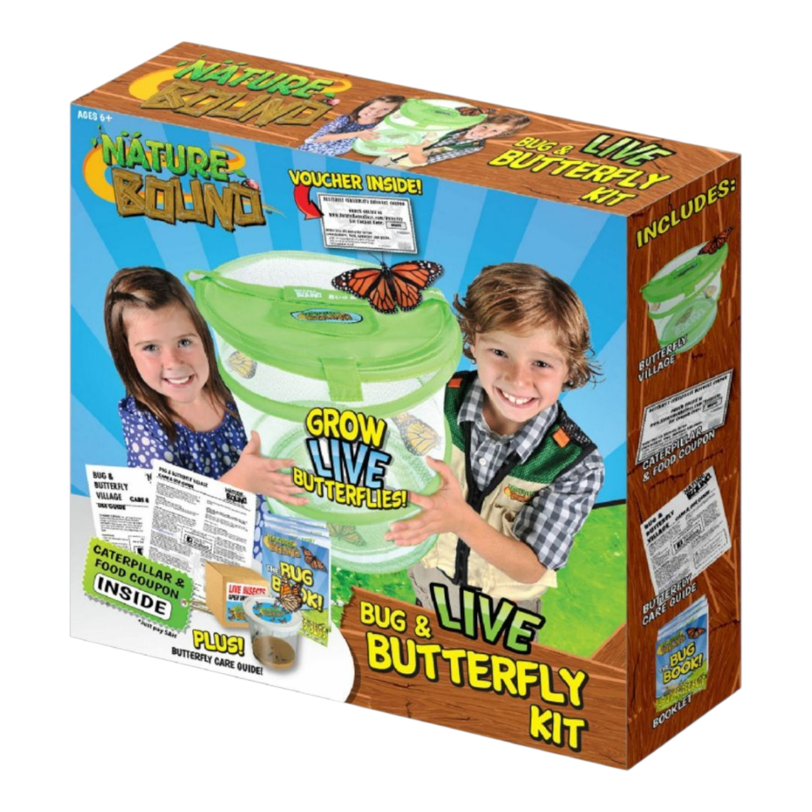 Nature Bound Grow Live Bug & Butterfly Kit STEM Activity Light Green Ages 6+