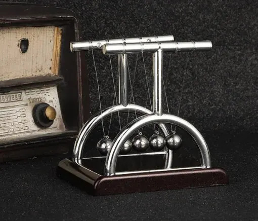 Newton’s Cradle Steel Balance Balls Physics Pendulum Desk Toy Stress Relief Deco