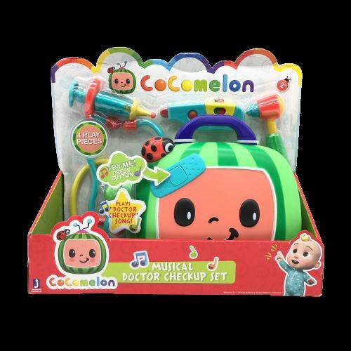 Cocomelon Musical Checkup Case Doctor Checkup Song and 4 Doctor Accessories NEW