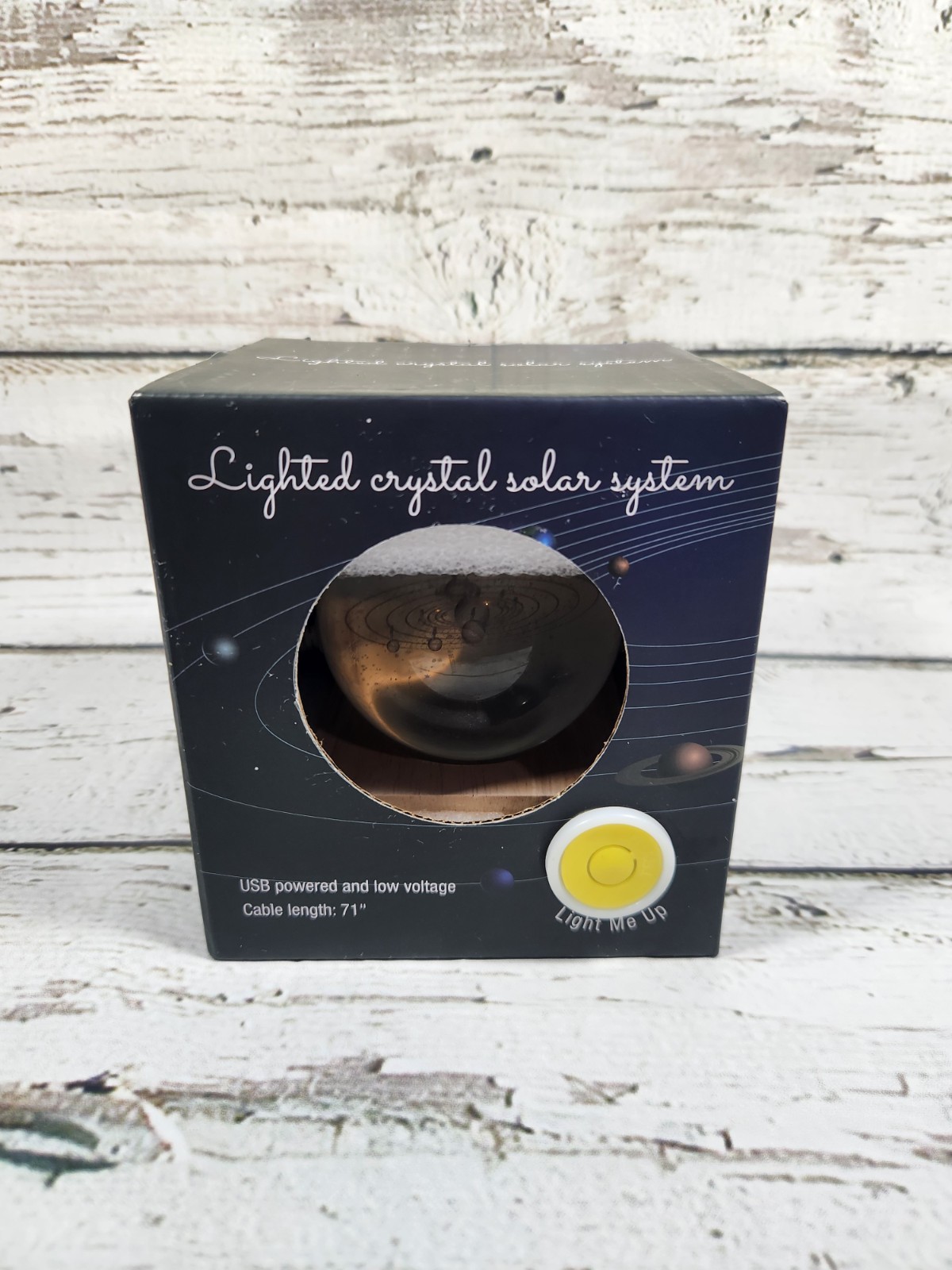 3D Solar System Crystal Ball Universe Gifts Glass Astronomy Globe Decor!!!!