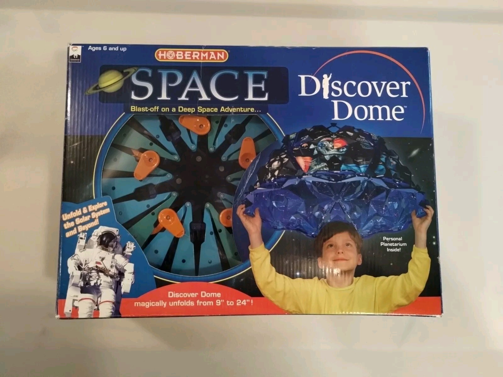 Hoberman Space Discover 3D Dome Personal Planetarium STEM Science Fun Collapsibl