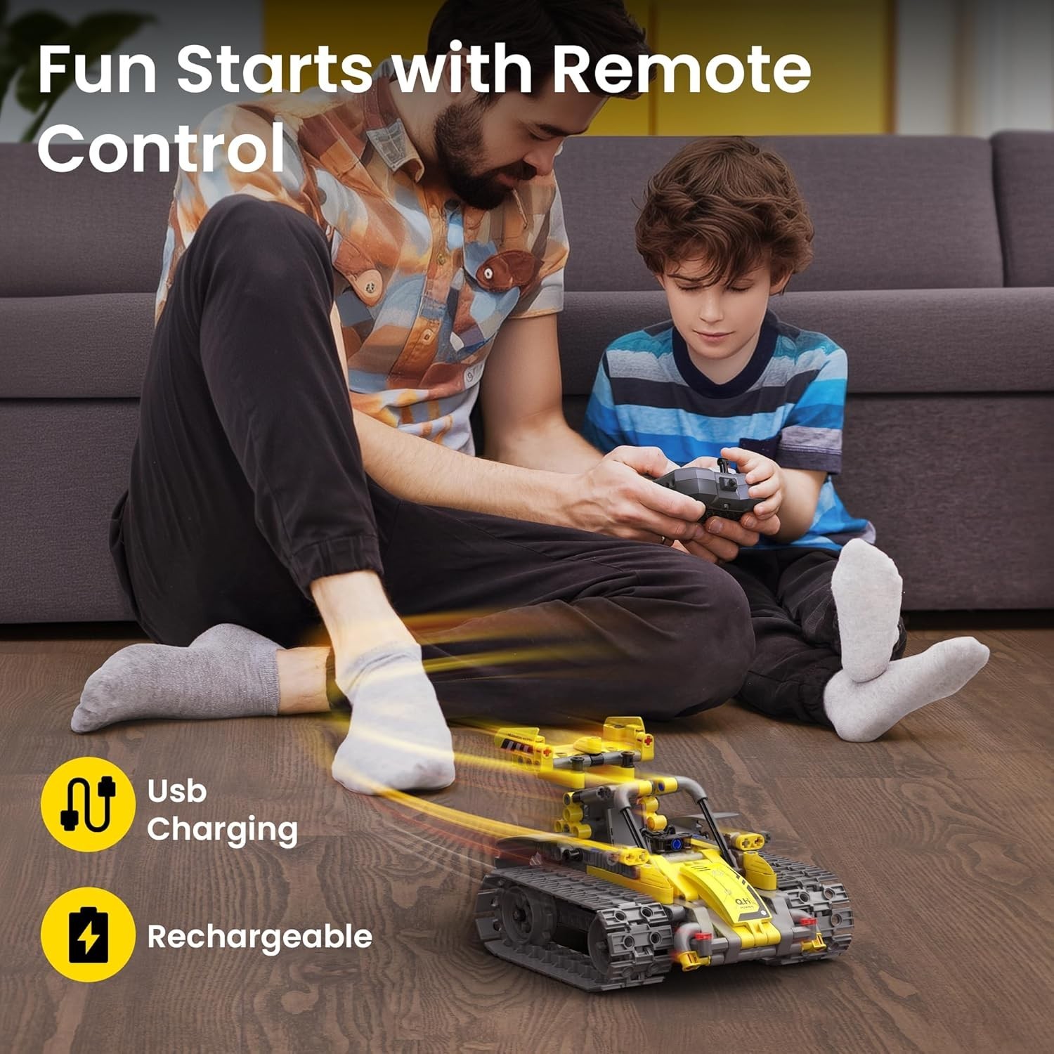 Creative 488-Piece Robot Building Set with Remote Control – Ideal for Ages 8-13