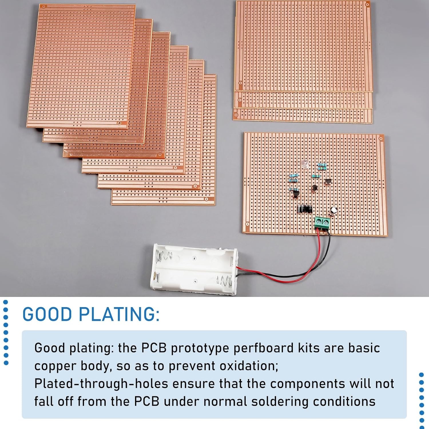 10 PCS 73mm x 100mm PCB Board Prototype Kit Protoboard Copper Strip Board…