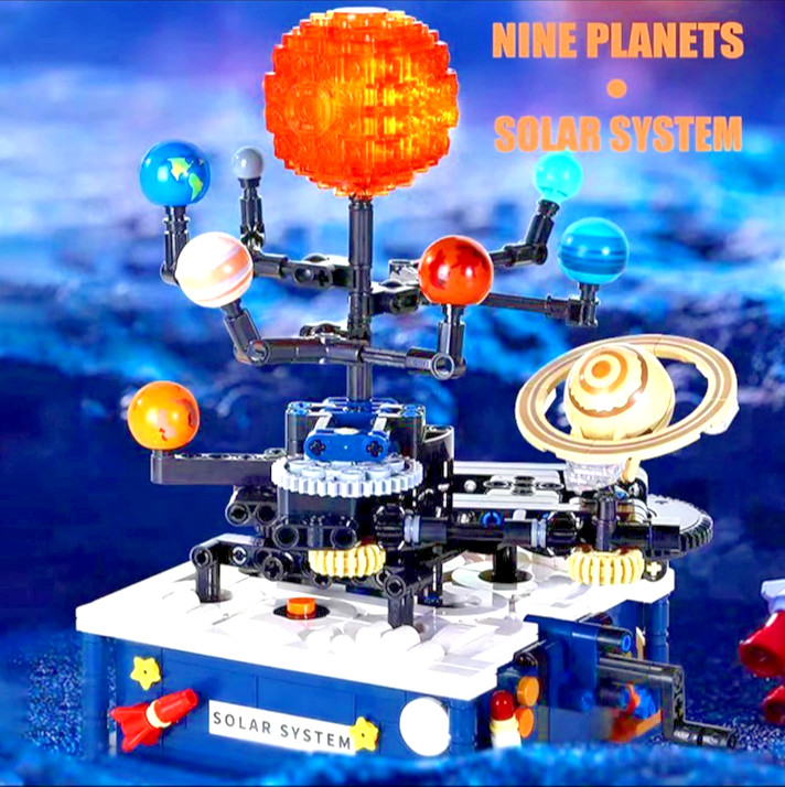 Solar System Building Toys, Rotatable Educational For Kids Science Experiments