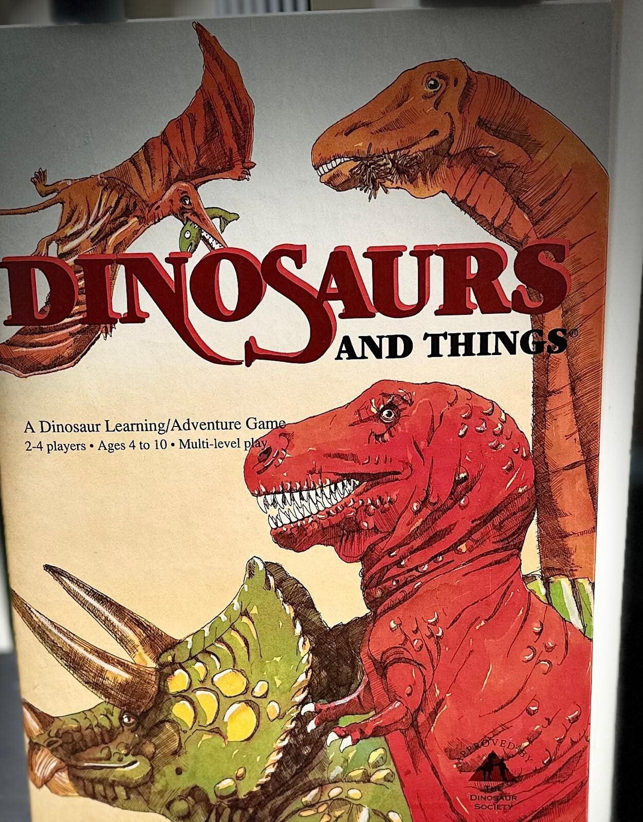 Dinosaurs and Things Learning/Adventure Game 1992 Aristoplay dinosaurio
