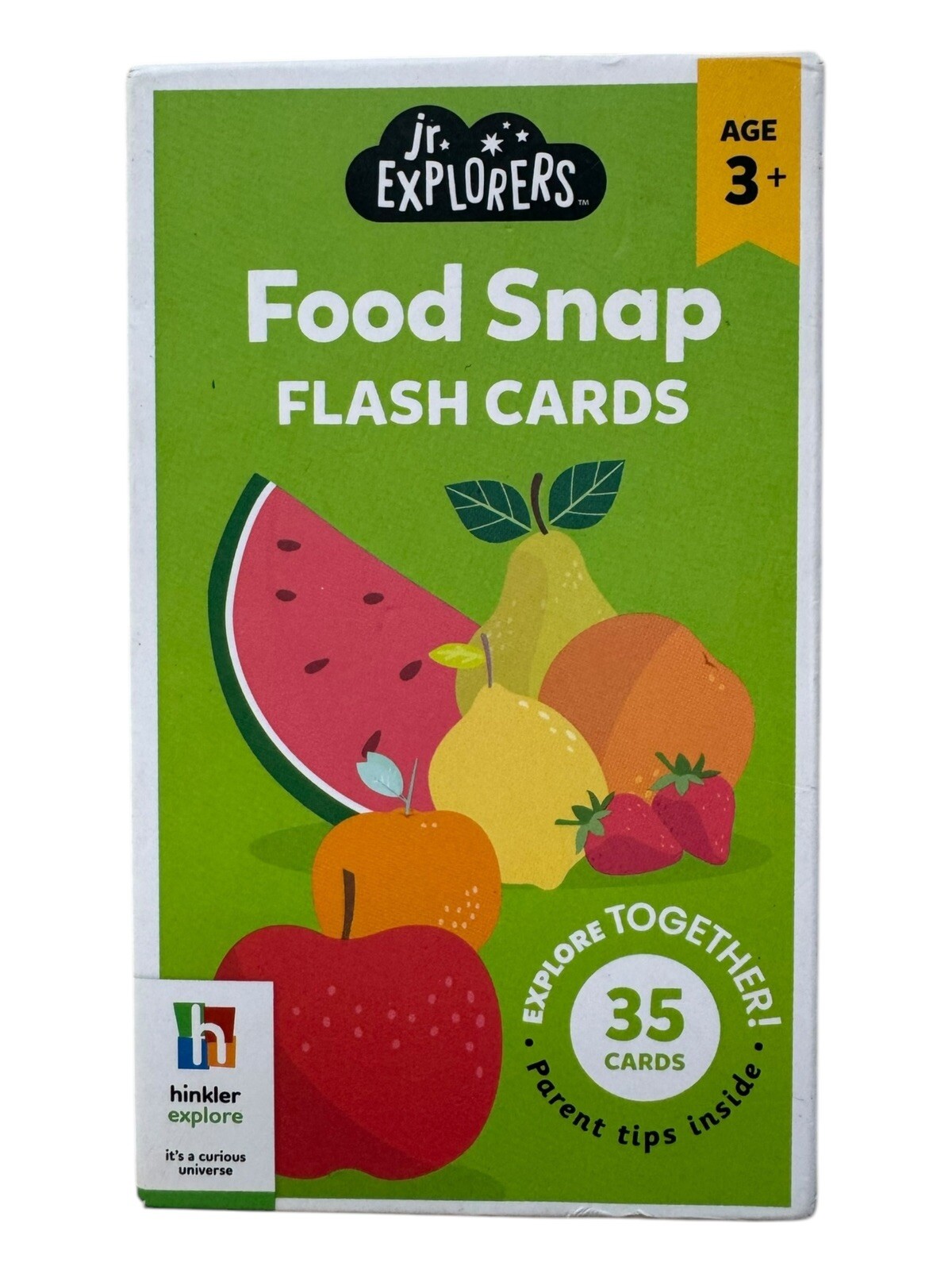 3 Sets of Jr. Explorers Food Snap Flash Cards – 3 x 35 Count – Ages 3+