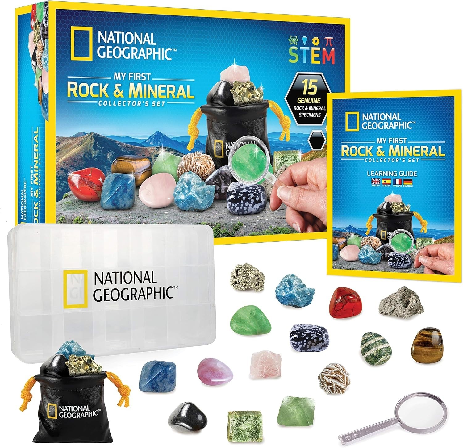 National Geographic Rocks & Mineral Collection – Rock Collection Box for Kids…