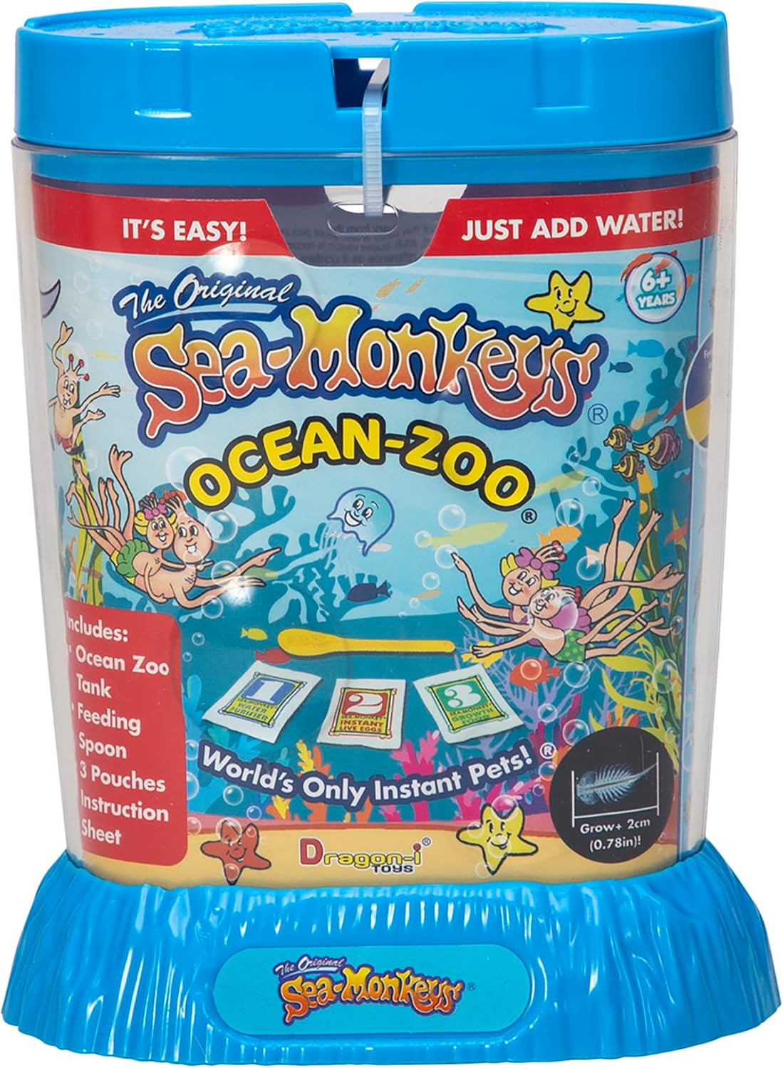 Sea-Monkey: Ocean Zoo – Surprise Assorted Color, 5.7″ Aquarium, World’S Only Ins
