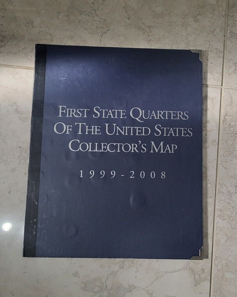 First State Quarters Of The United States Collector’s Map 1999-2008 BU Complete