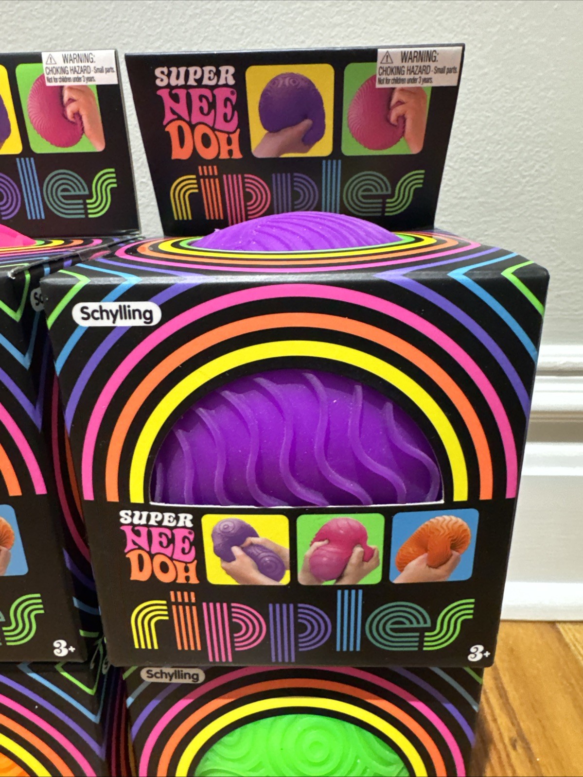 Set of 4 – Schylling Super NeeDoh Ripples XL Giant Sensory Squishy NEW HOT ITEM