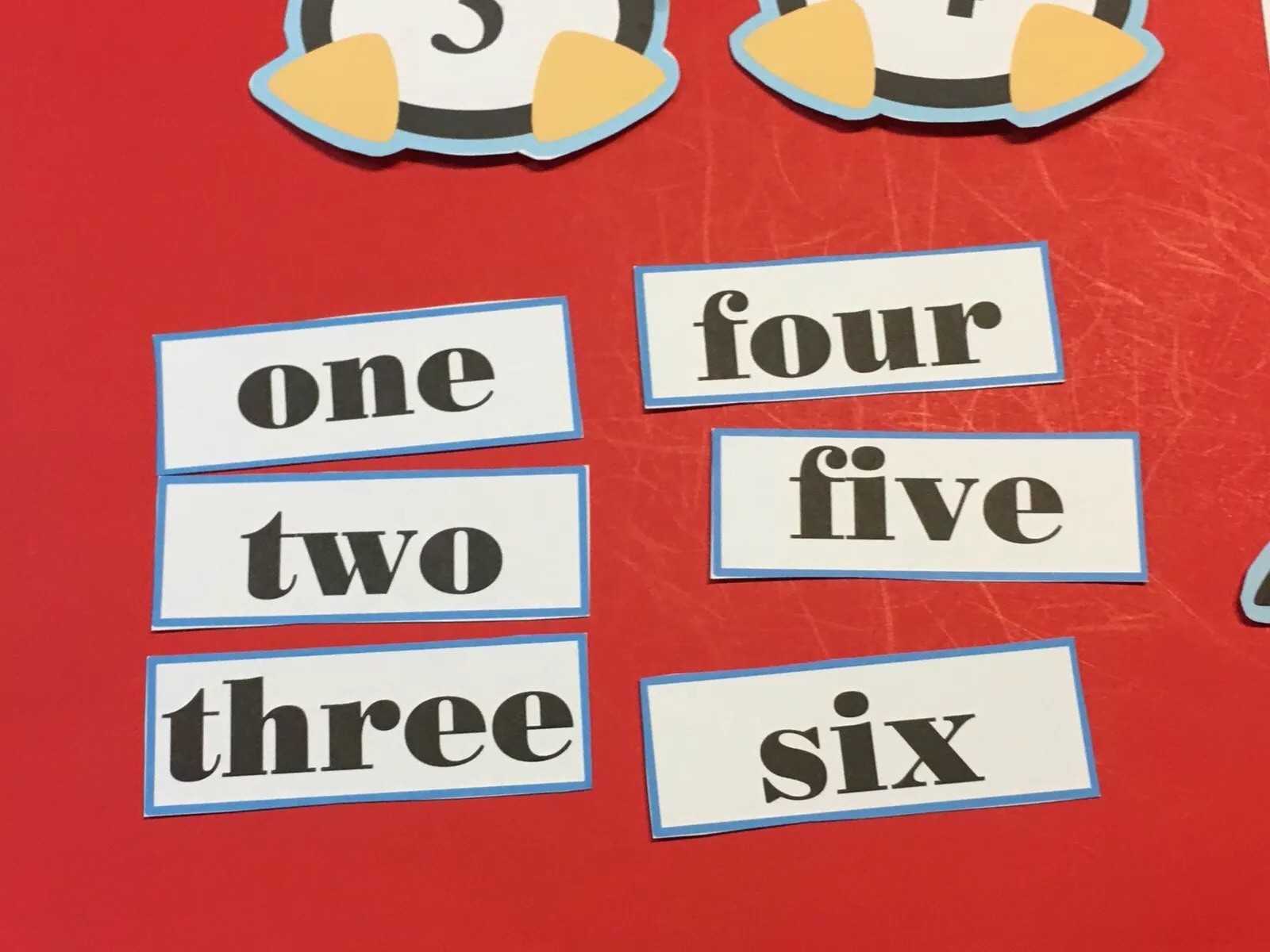 Six Little Penguins – FLANNEL FELT BOARD LAMINATED STORY and PIECES
