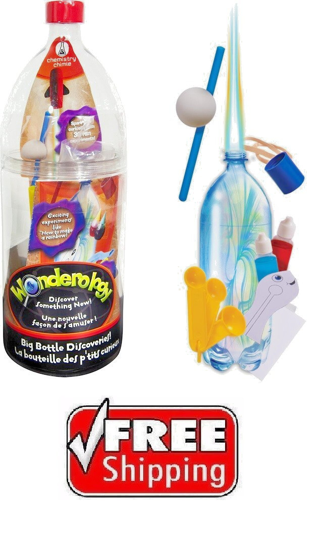 Wonderology – Science Kit Big Bottle Discoveries 30 fun experiments! NEW SEALED