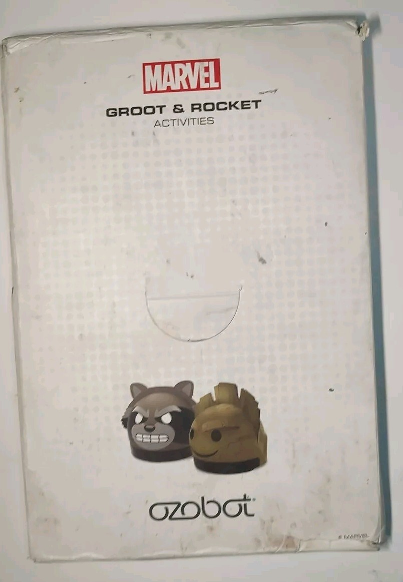 Marvel Ozobot Bit Groot And Rocket Robotics Starter Pack Activities Only