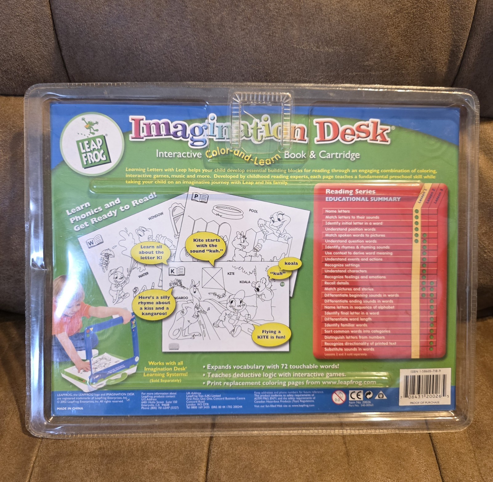 Leap Frog Imagination Desk Learning Phonics with Leap Lesson 1 New SEALED