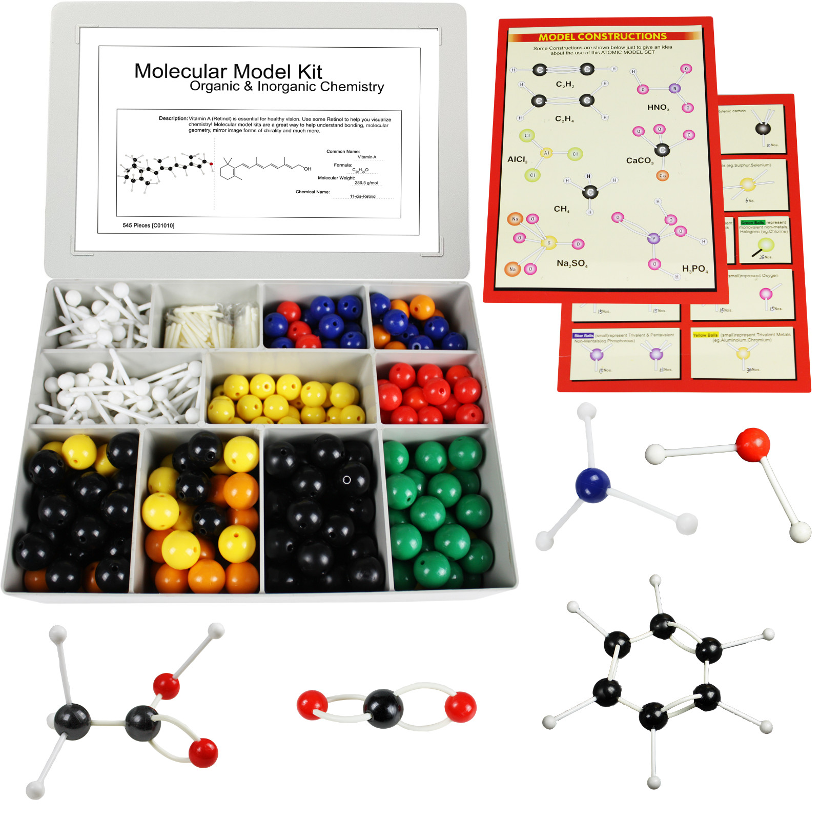 179 Pieces Molecular Orbital Theory and Structural Molecular Model Kit