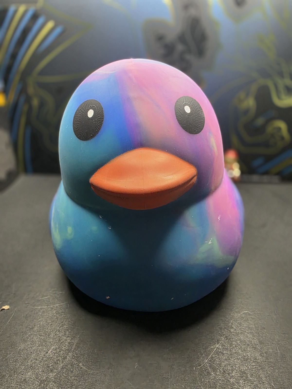 Sunny Days Jumbo Squeezy Duck – Tie-Dye Squishy Stress Relief Toy – New