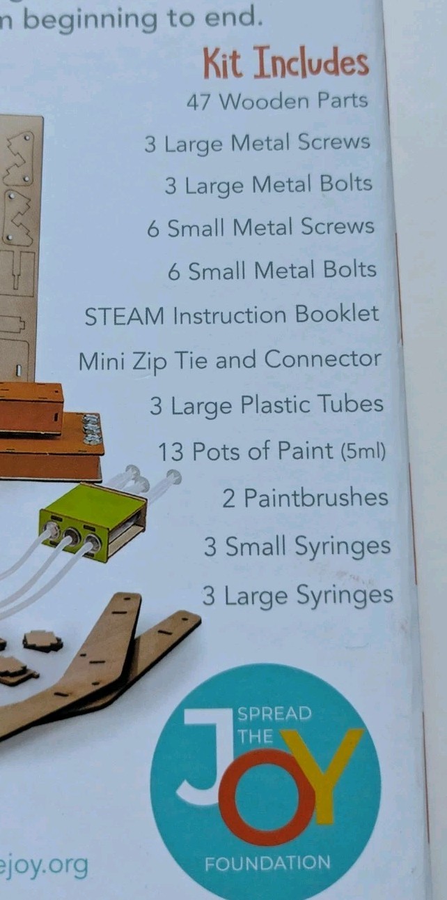 NEW S.T.E.A.M Activity Box Build A Wooden Excavator Science Teacher Homeschool