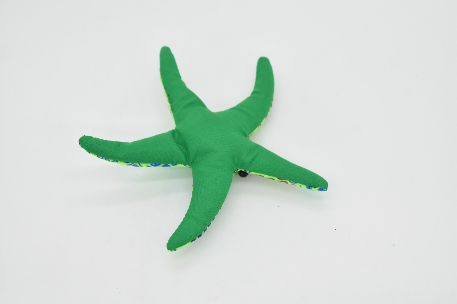 Starfish, Green, Hand Made Thailand Sand Creature Toy Paper Weight Cornhole 3″