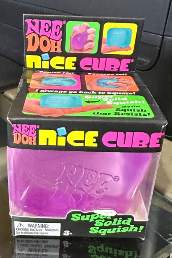TikTok NeeDoh~ Nice Cube~PURPLE ~Super Solid Squeeze-SHIPS FAST