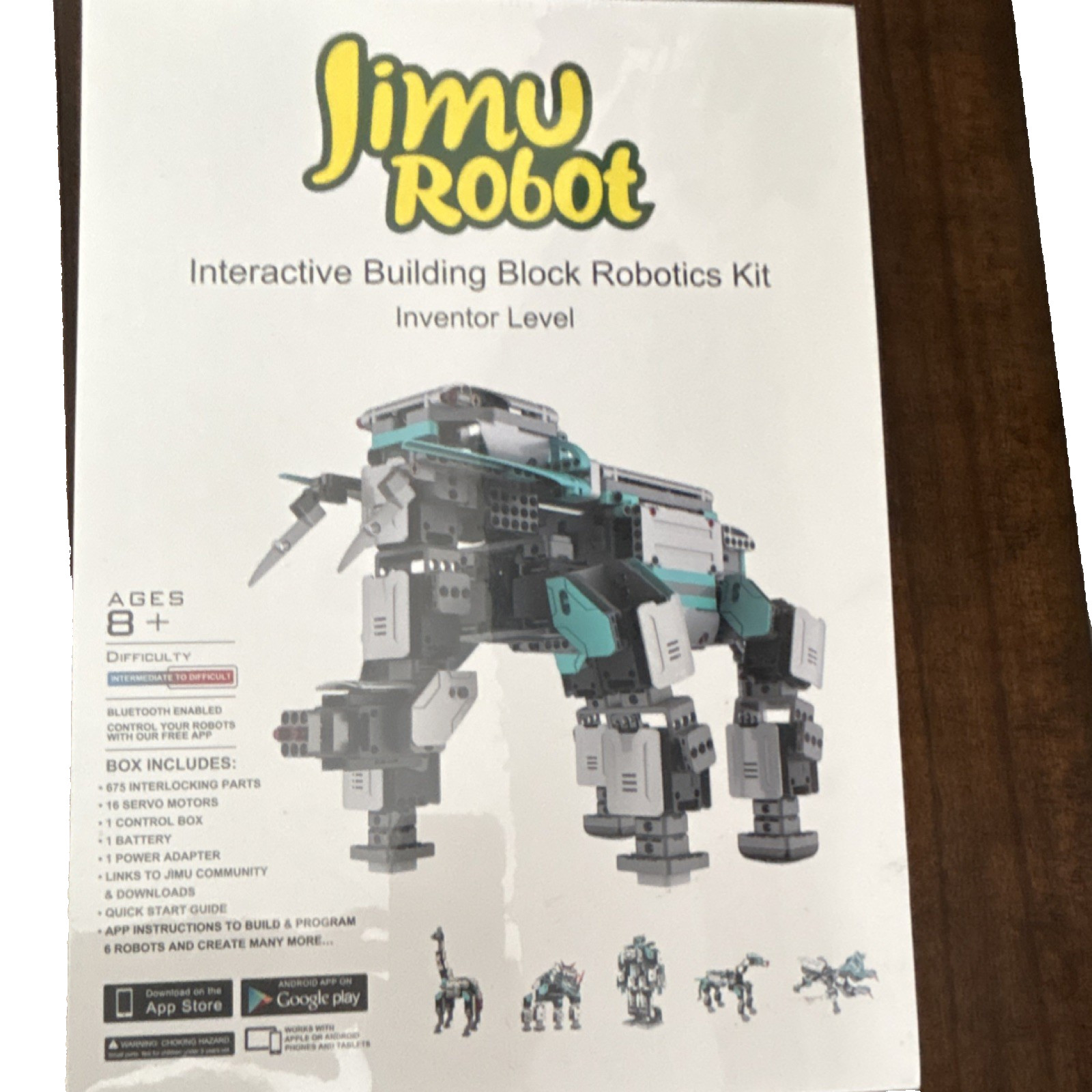 Jimu Robot Inventor Level Interactive Robotics Kit Ages 8+ Multicolor